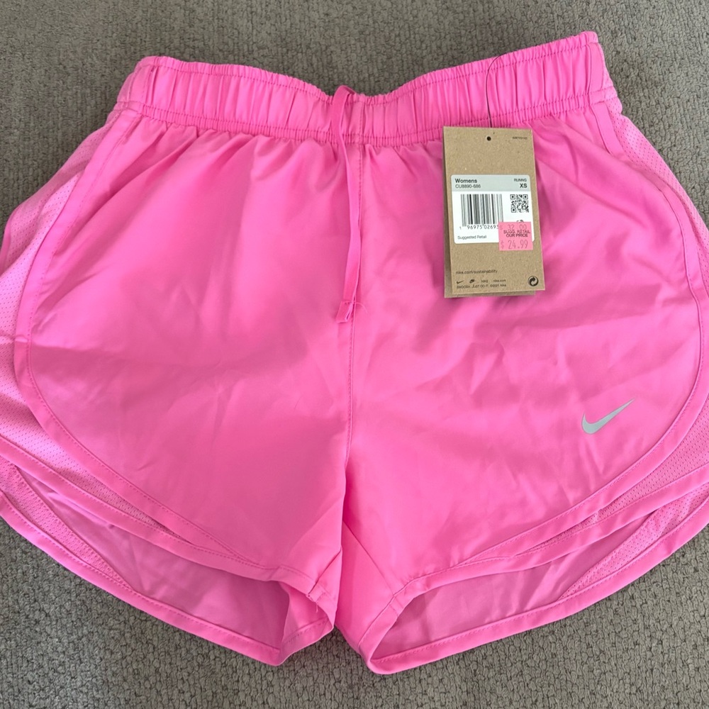 Nike Pink Athletic Shorts with Elastic Waistband